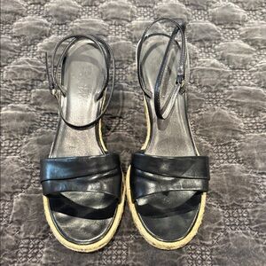 Franco Sarto Black Espadrille Sandals